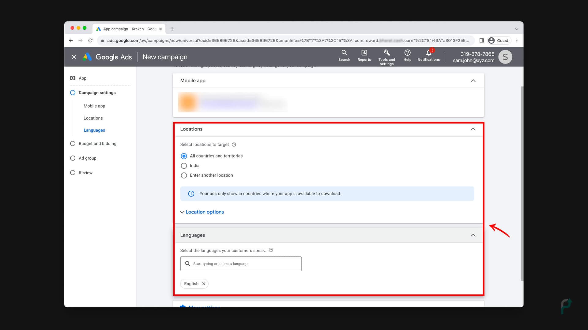 Step-8.1: Choose Target Location