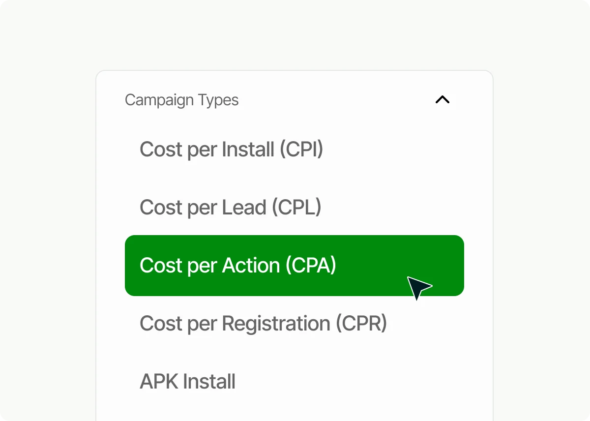 Multiple campaign types